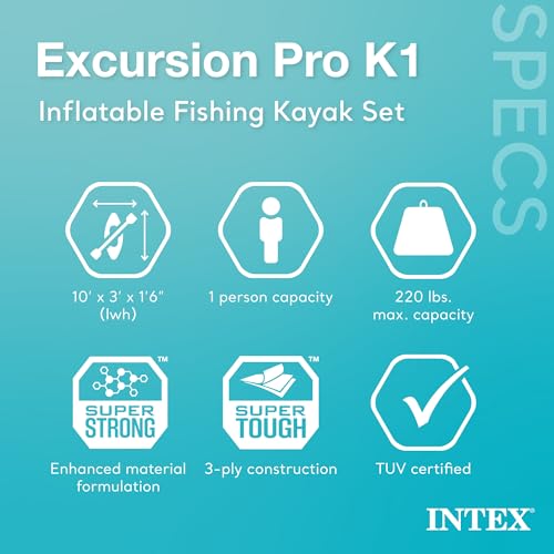 Inflatable Kayak Set with Paddles, Pump and Adjustable Seat