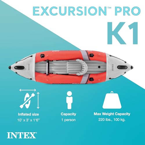 Inflatable Kayak Set with Paddles, Pump and Adjustable Seat