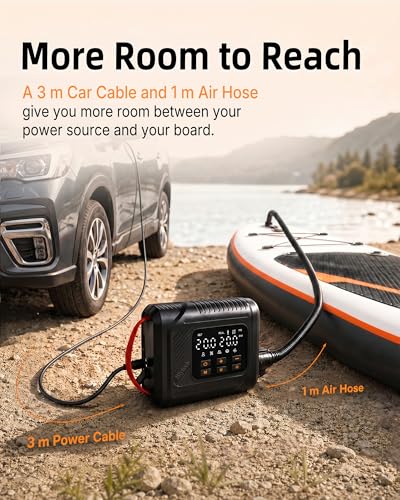 Electric Paddle Board Pump, 20 PSI SUP Pump with Auto-Off