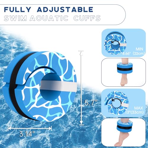 Aqua Fitness Exercise Set with Water Weights and Pool Belt