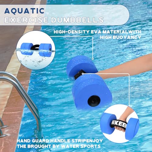 Aqua Fitness Exercise Set with Water Weights and Pool Belt