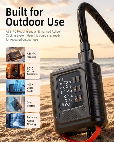 Electric Paddle Board Pump, 20 PSI SUP Pump with Auto-Off