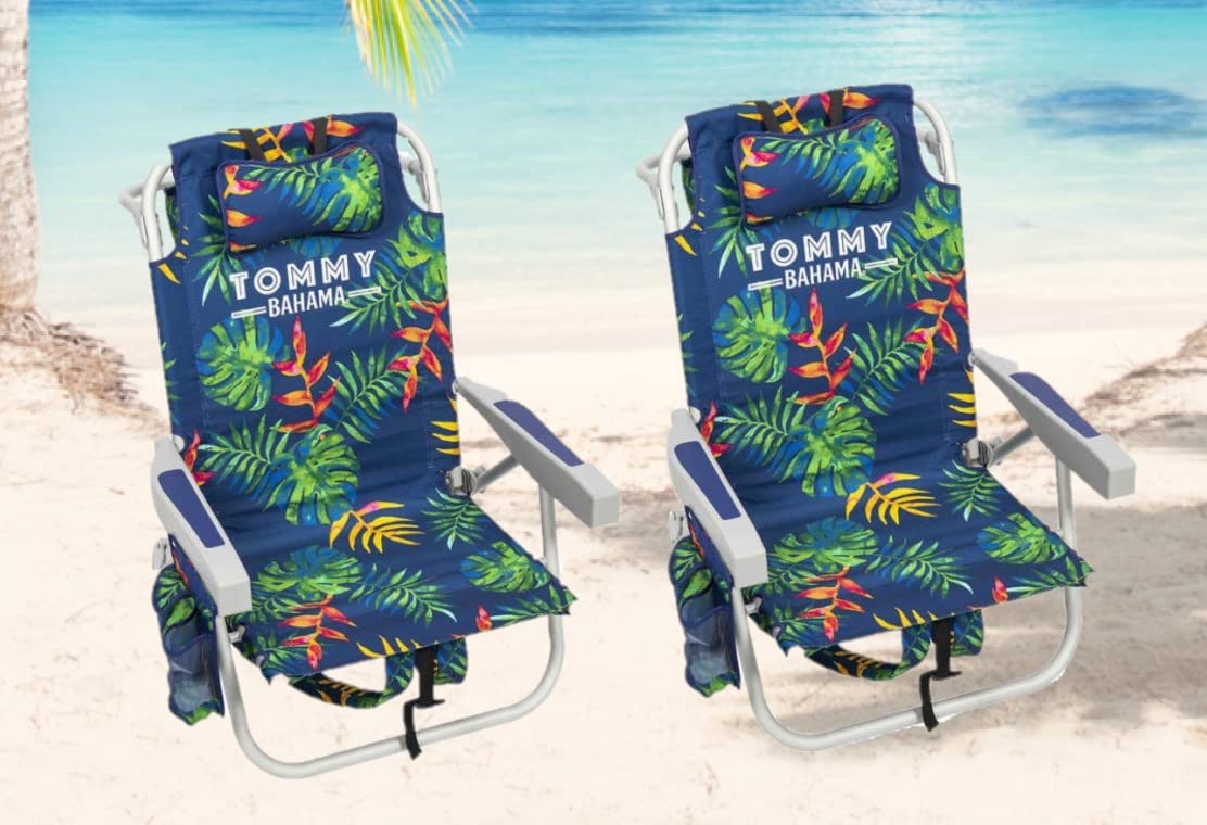 Backpack Beach Chair Set with Portable Folding Design