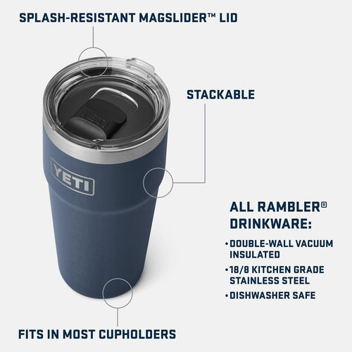 20oz Stainless Steel Insulated Tumbler with MagSlider Lid