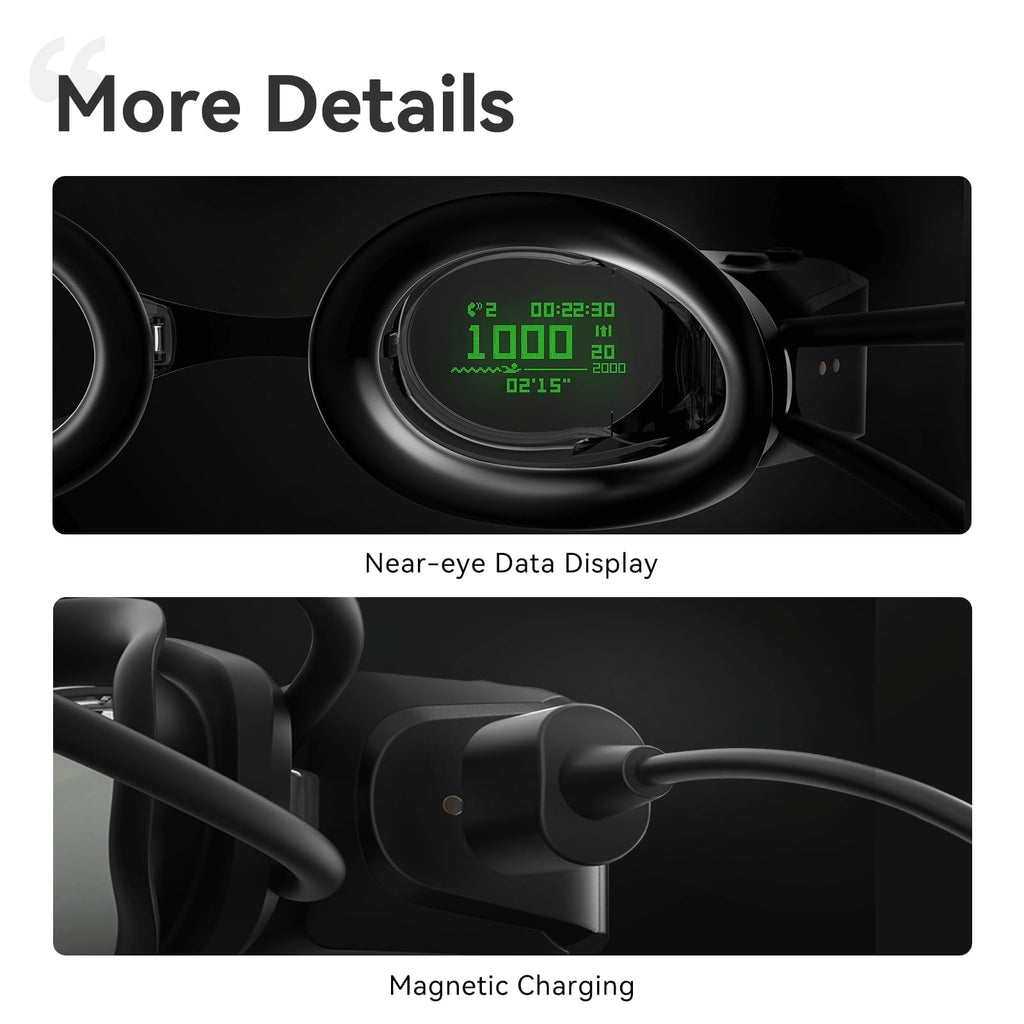 Smart Swim Goggles with AR Display and Training Data Tracking