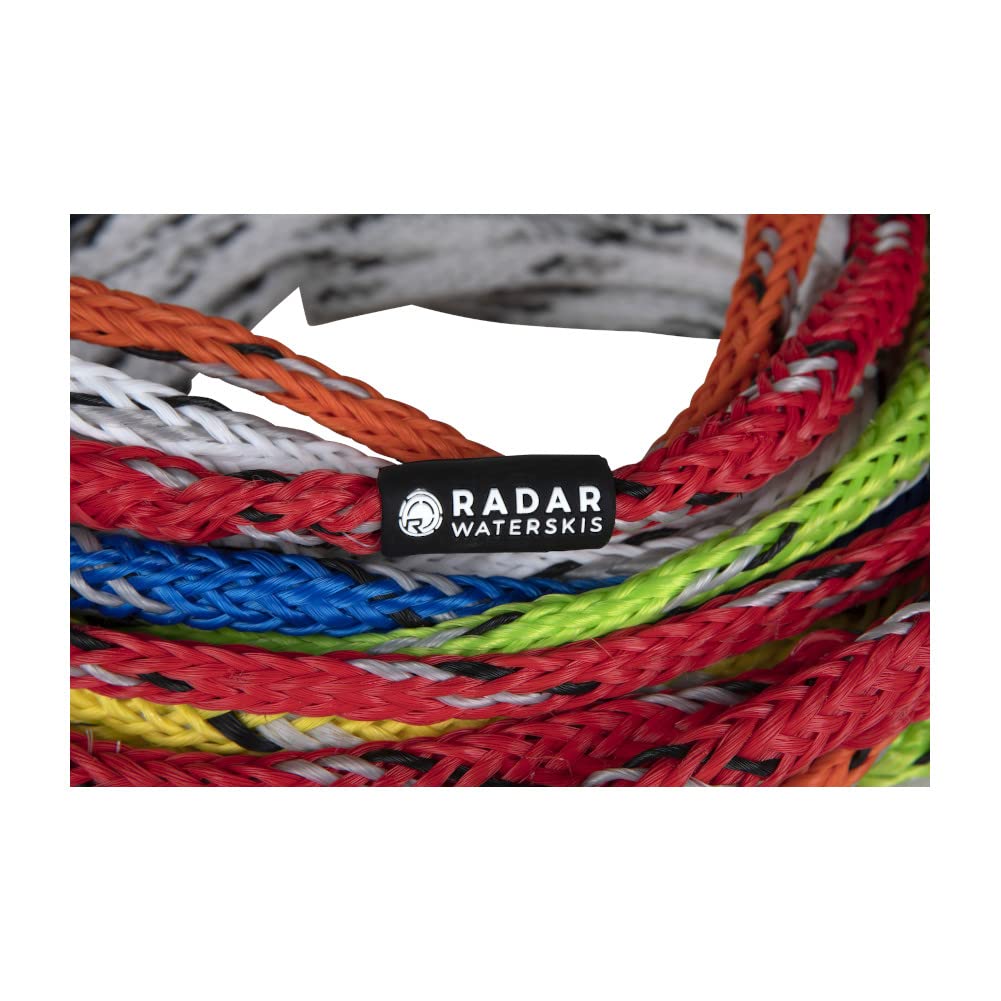 Radar Vapor Knotless 9-Section Mainline Waterski Rope, Tournament Colors