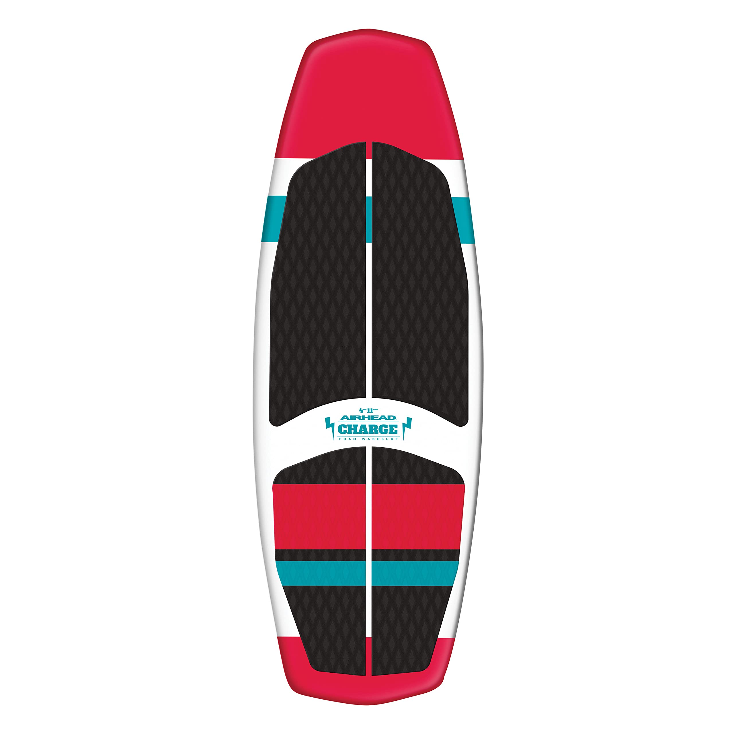 AIRHEAD Charge Wakesurf Board, 1 Person, Red/Black