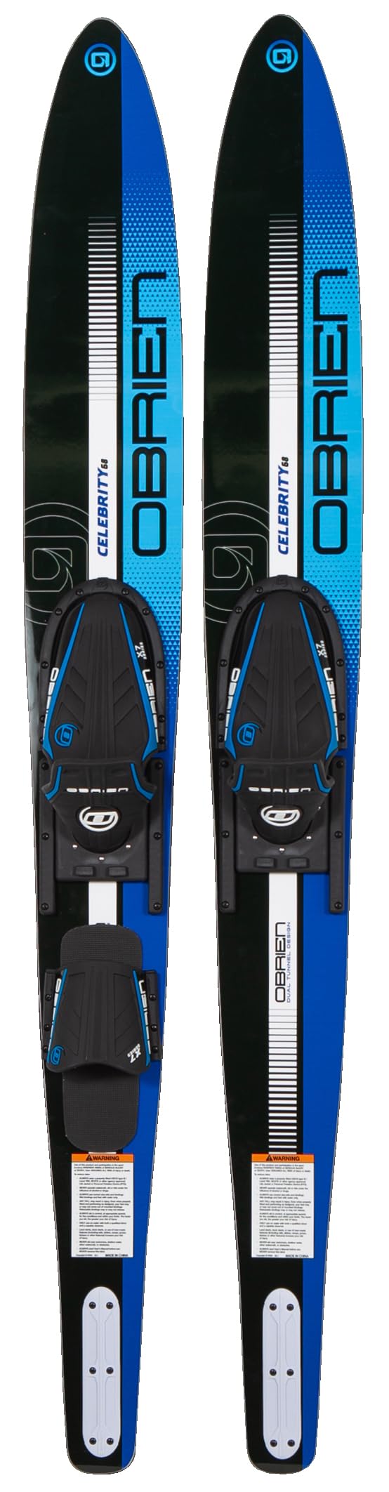 68 Inch Combo Water Skis with Adjustable Bindings for All Levels