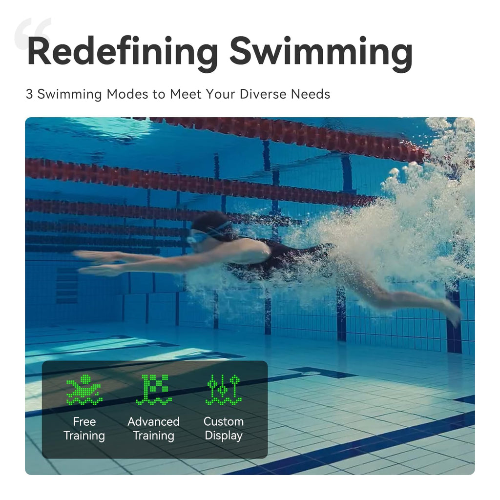 Smart Swim Goggles with AR Display and Training Data Tracking