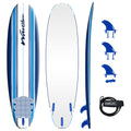 7ft Soft Top Surfboard Set with Leash and Fins for Beginners