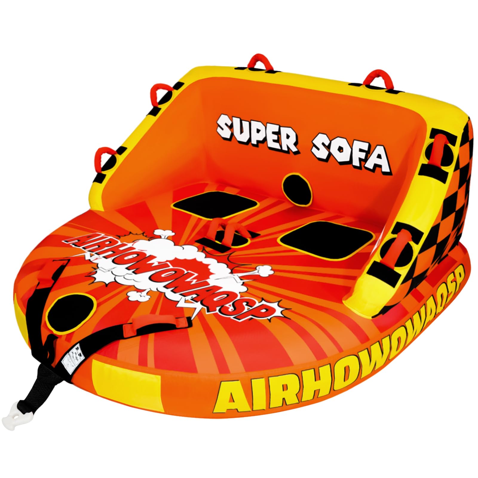 1-4 Person Towable Sofa Tube with Heavy-Duty Nylon Cover