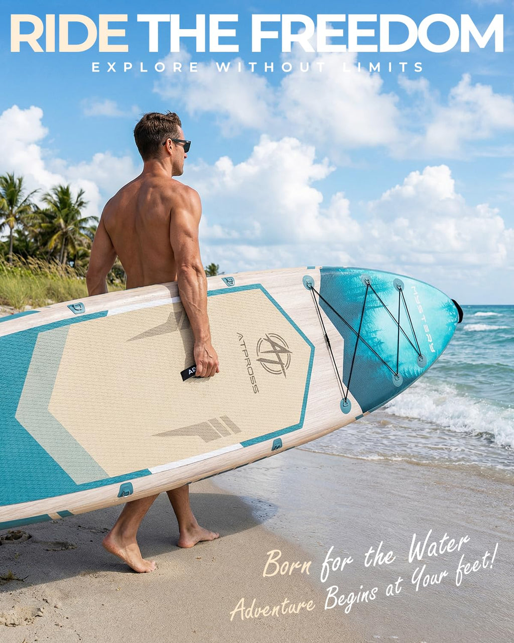 Inflatable Stand Up Paddle Board with Accessories and Stable Deck