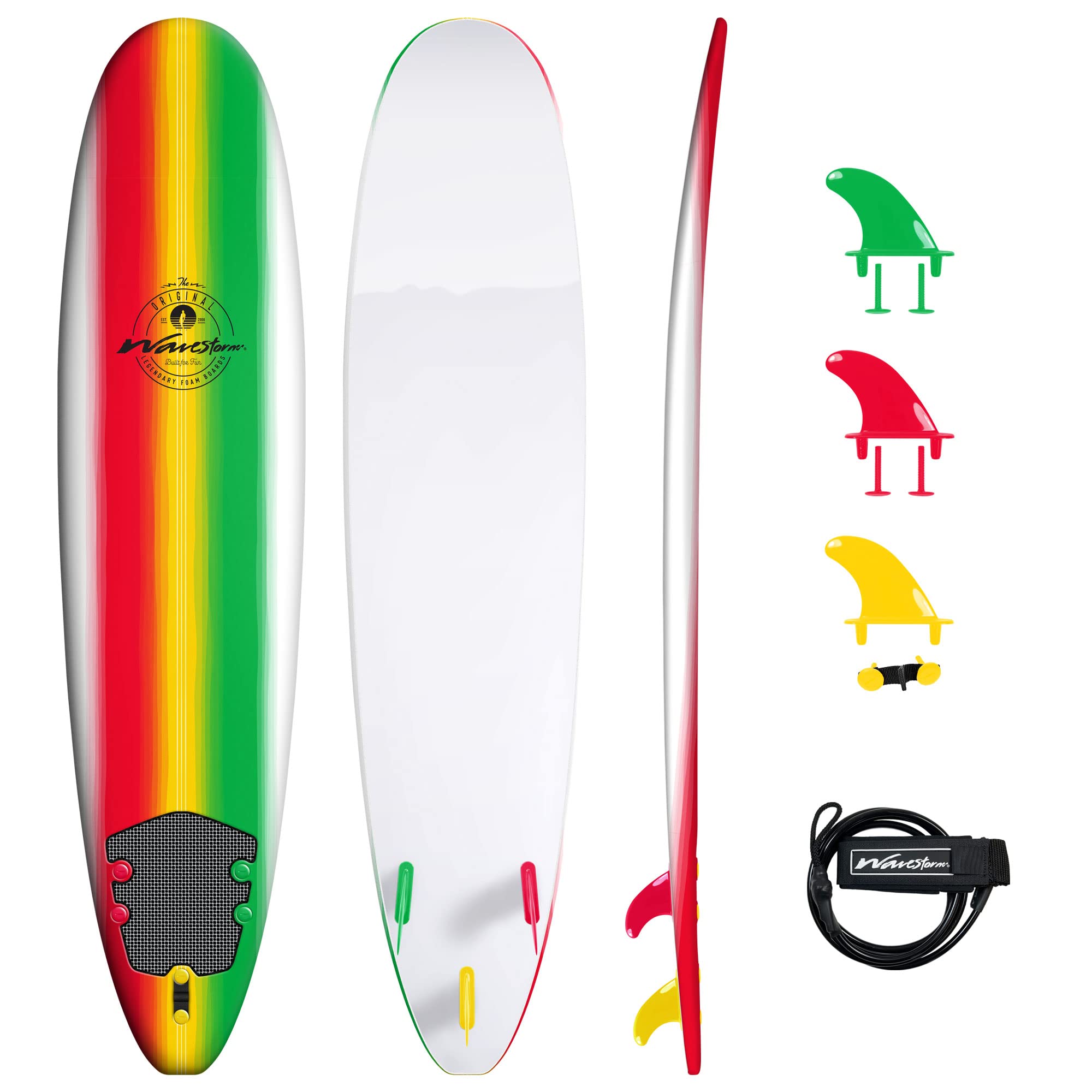 Wavestorm - Classic Soft Top Foam 8ft Surfboard