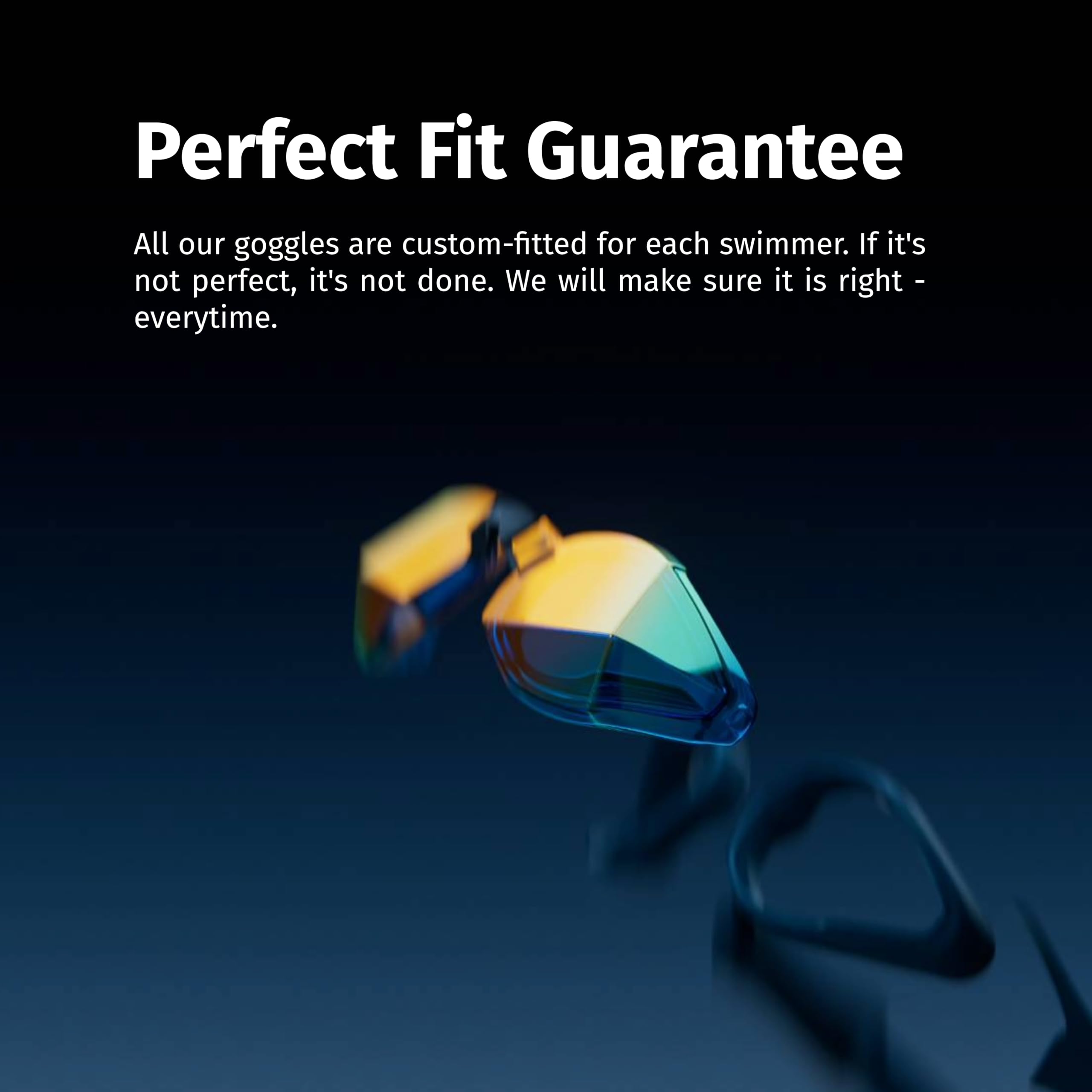 Custom Fit Swim Goggles for Adults with Comfortable Seal
