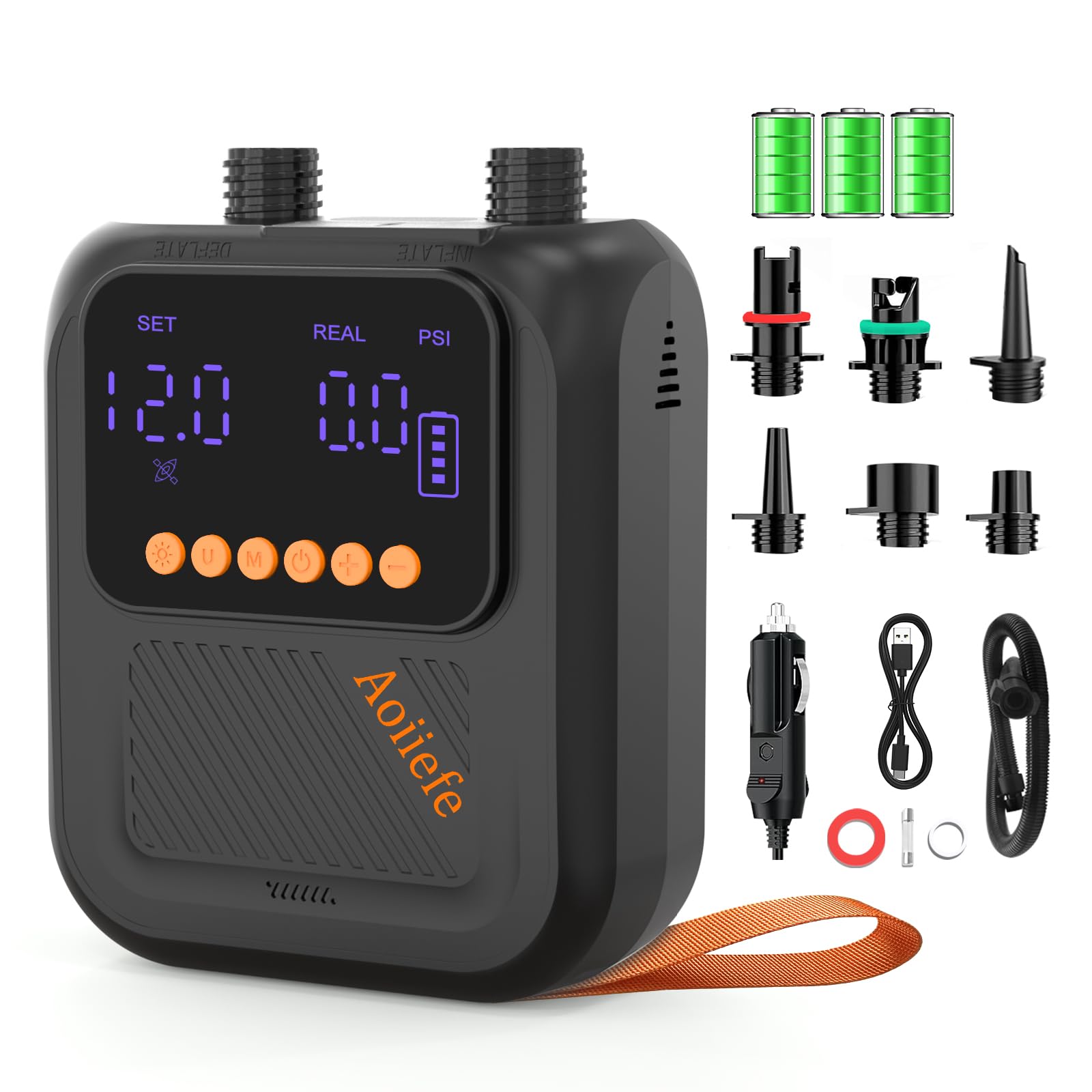 Rechargeable Electric SUP Pump with Dual Stage Inflation Function