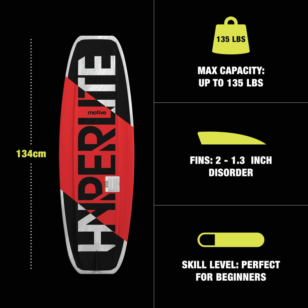 Beginner Wakeboard Package with Bindings for Intermediate Riders