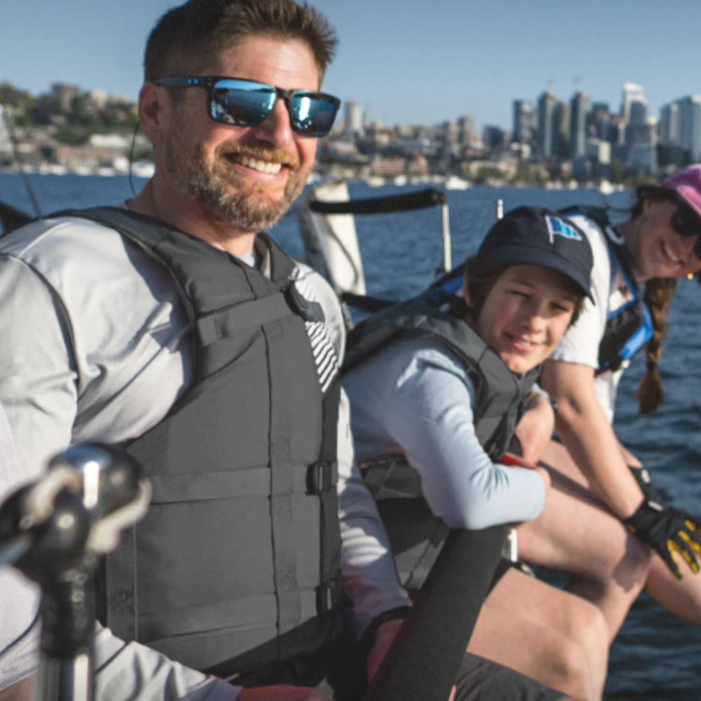 Adult Type III Life Jacket with Adjustable Fit and High Buoyancy