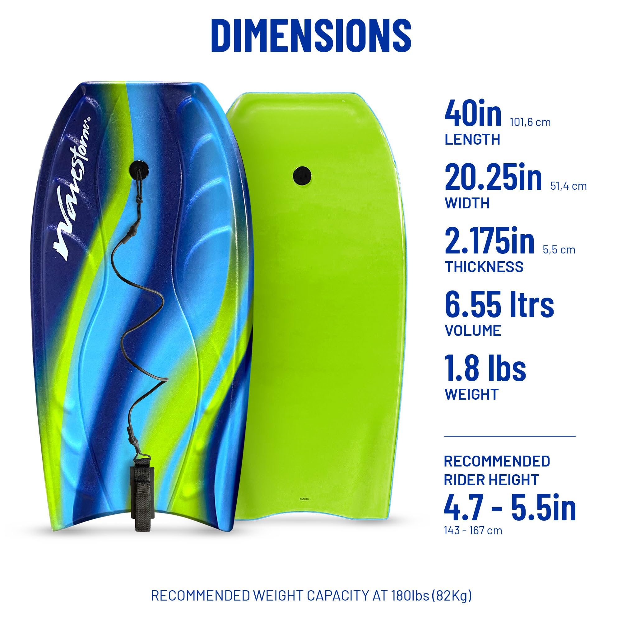Wavestorm Foam Bodyboard 40"