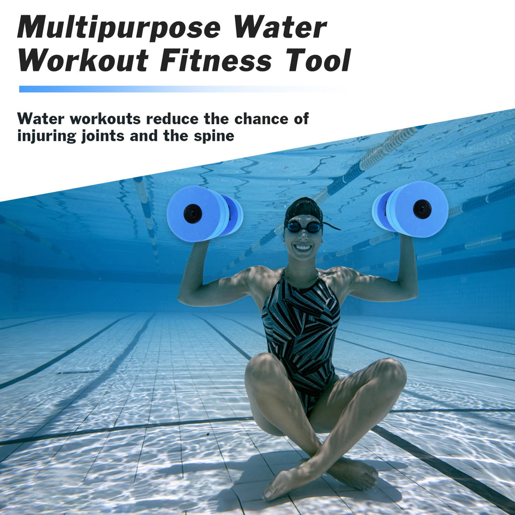 Water Aerobics Dumbbells for Pool Exercise and Resistance Training