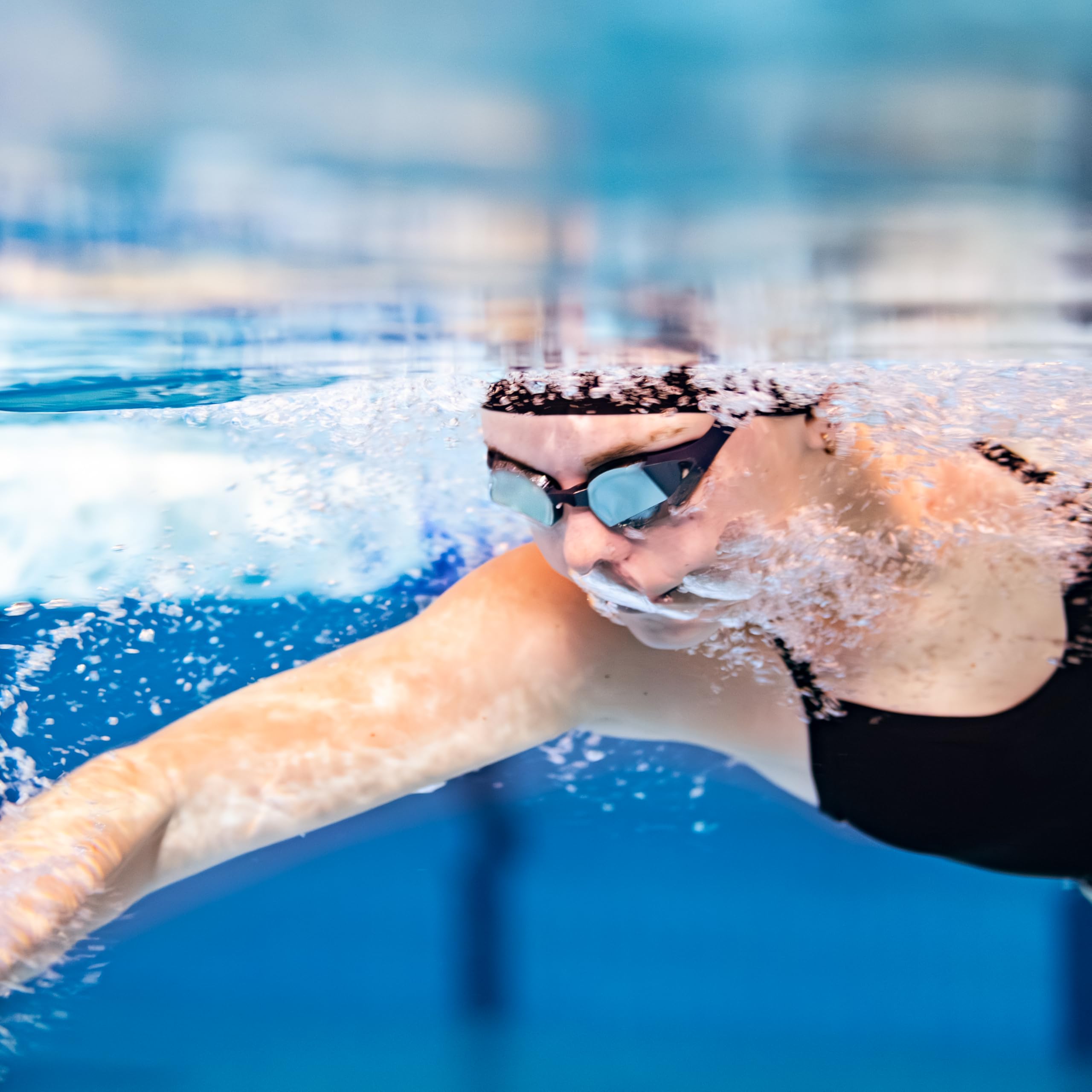 Custom Fit Swim Goggles for Adults with Comfortable Seal