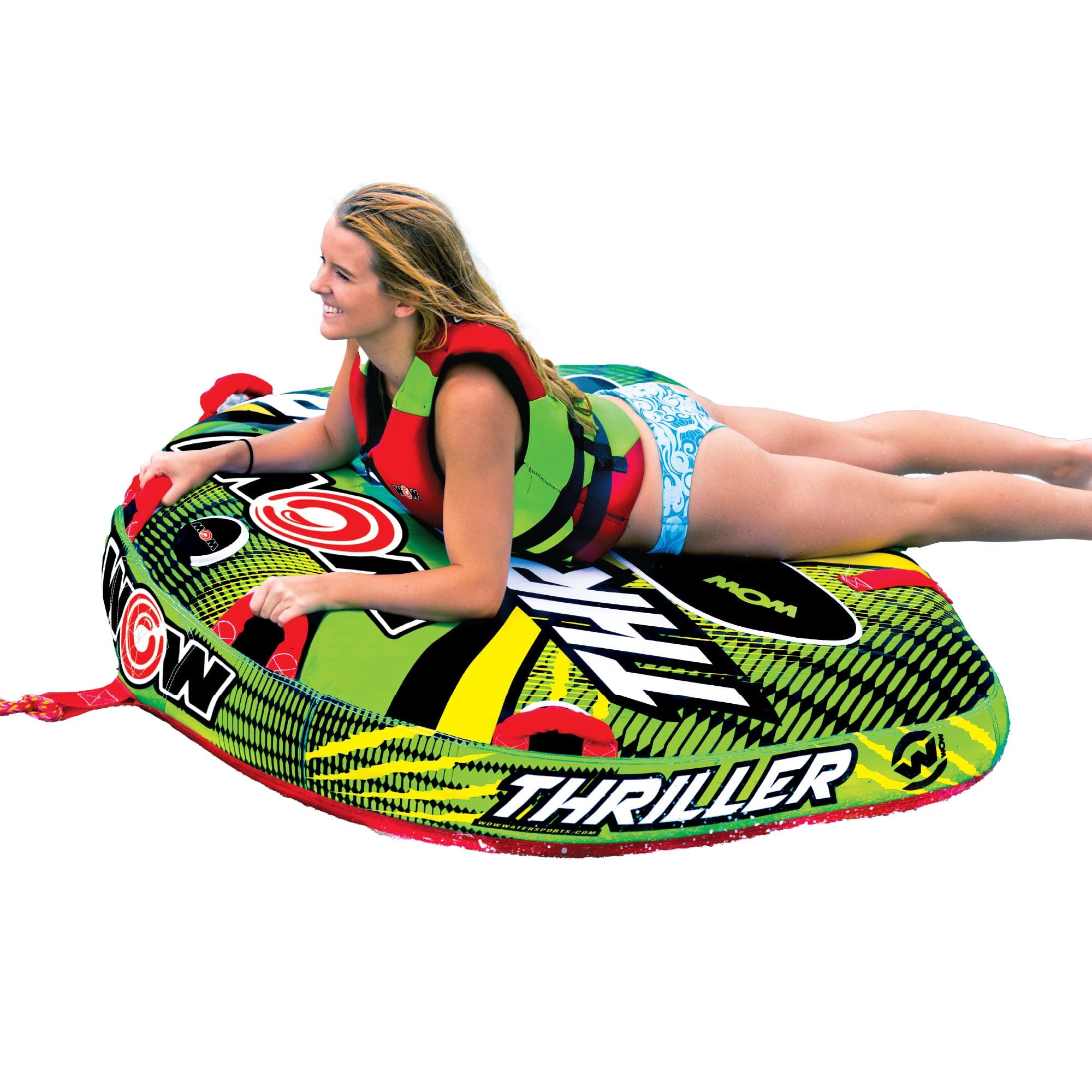 Inflatable Towable Deck Tube for Adults and Water Sports